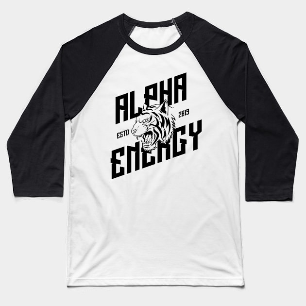 Alpha Energy Baseball T-Shirt by artsylab